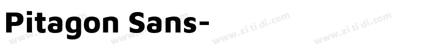 Pitagon Sans字体转换